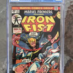Marvel Premiere #15 (1974) CGC 8.0 — White Pages; 1st & Origin Of Iron Fist 