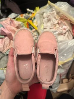 Toddler Pink Canvas Slip-On Shoes