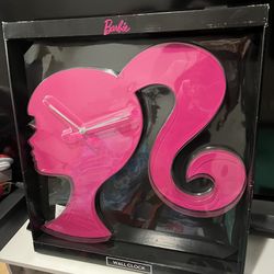 Large Barbie Wall Clock (NEW IN BOX) 