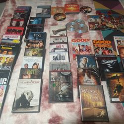Over 600 DVDs And DVD Player 