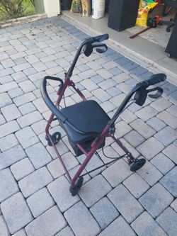 Adult Walker with brakes and storage under seat