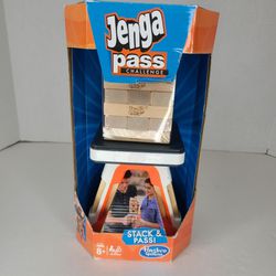 Jenga Pass Challenge Stack and Pass Ages 8+ Hasbro Gaming Brand New 
