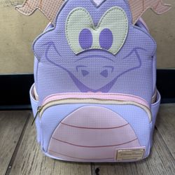 2025 Disney Parks Epcot Pastel Collection Figment Loungefly Mini Backpack 