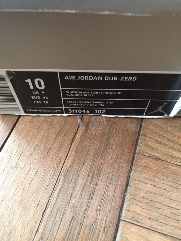 Air Jordan Dub-Zero “og”
