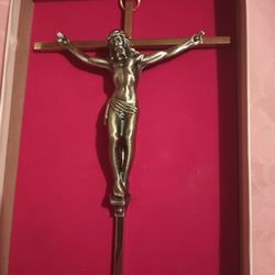 Vintage Beautiful Cross Silver And Gold