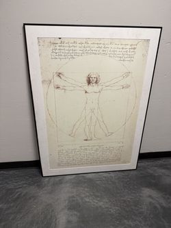 Leonardo da Vinci Vitruvian Man Framed Print
