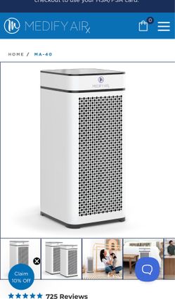 Medi Fy air Purifier MA -40  New in box and Filters