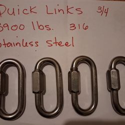 Quick Links 3/4 Stainless Steel 316