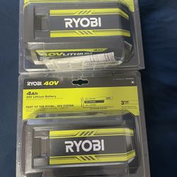 $50-A-PIECE/ $100-4-BOTH RYOBI 4ah 40v