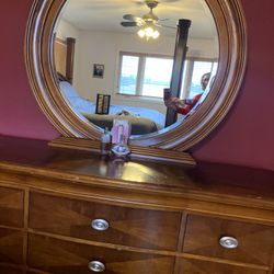 Brown Dresser Mirror
