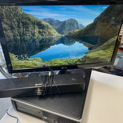 Some Old Working Pc With Monitor