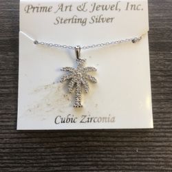 new sterling silver pendant & necklace