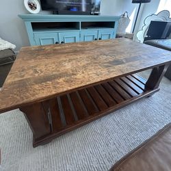 Solid Wood Coffee Table - Kincaid Tuscano