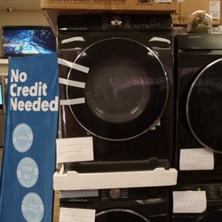 NEW Black Stainless Front Load Washer And Dryer Set!