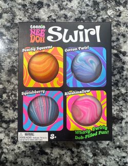 Teenie Nee Doh Swirl 4-Pack Squeeze Balls