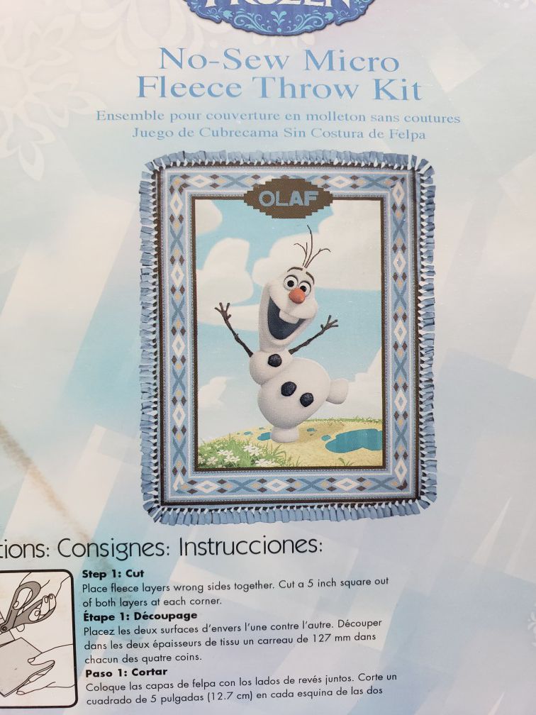 Disney frozen olaf fleece throw
