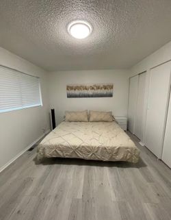 King size mattress with bed frame