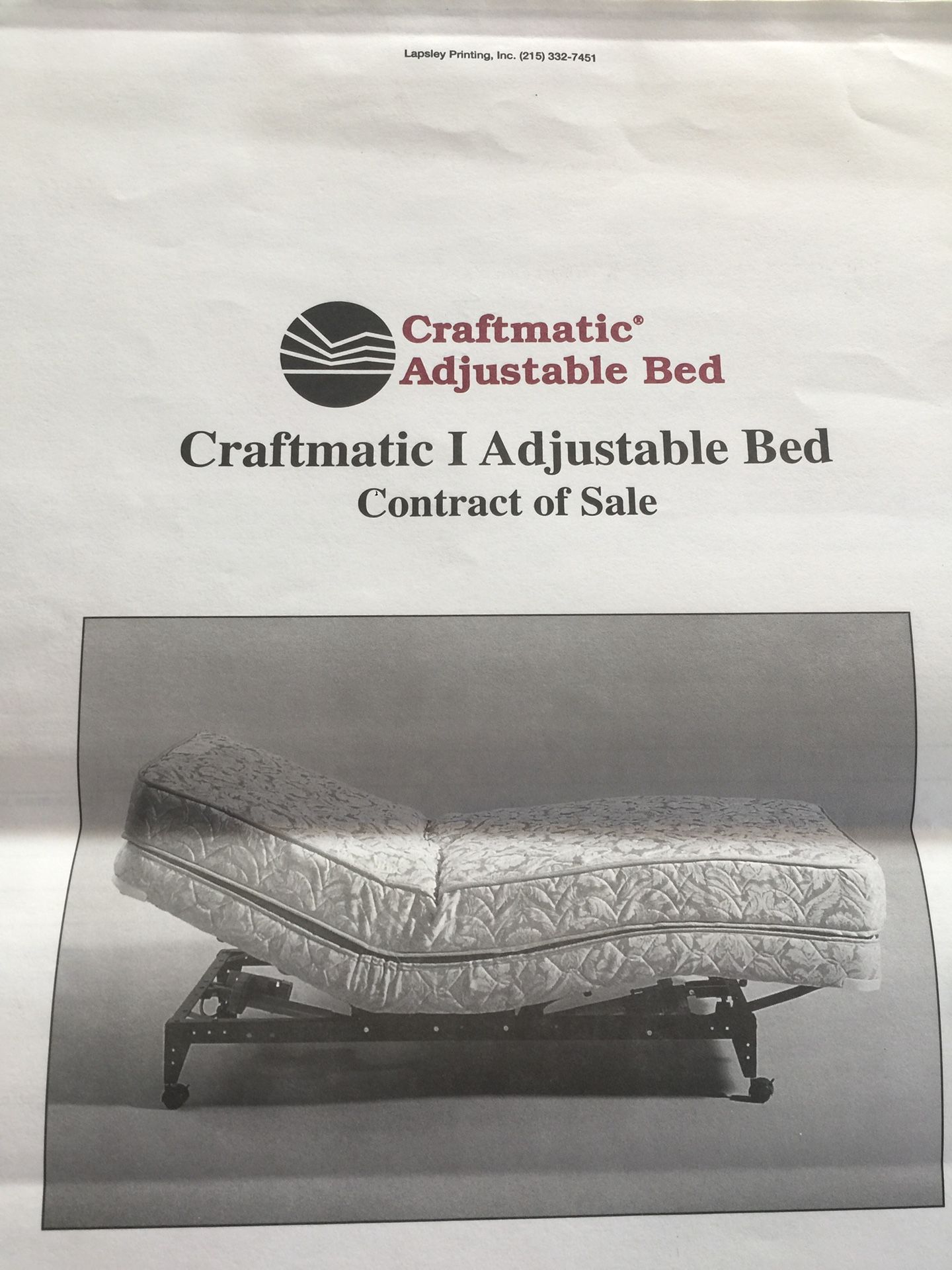 Craftmatic adjustable bed