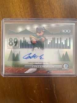 Topps Certified Auto 23/99 Colt Emerson Card #89 in Series