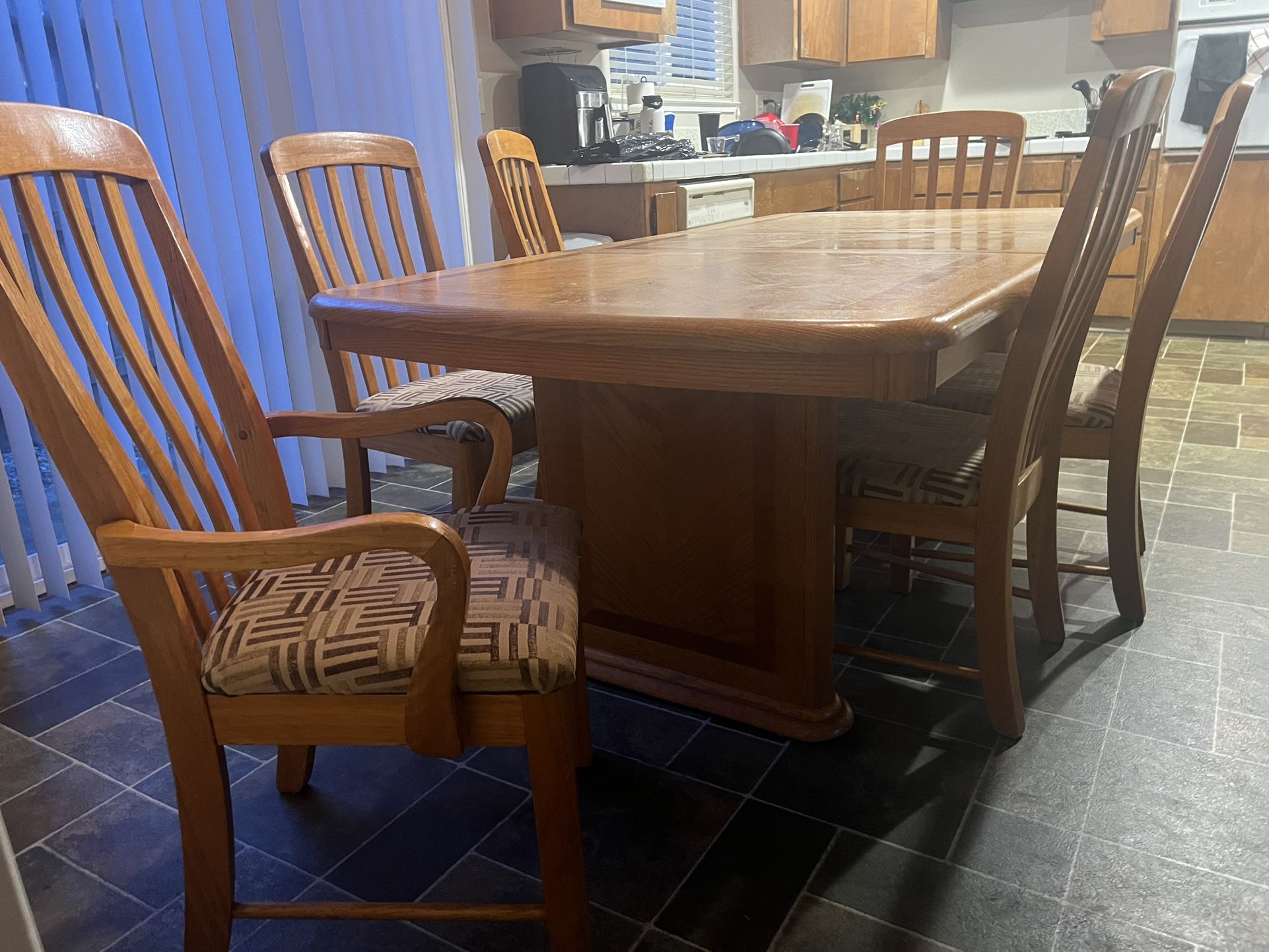 6 Chair Large Dining Room Table