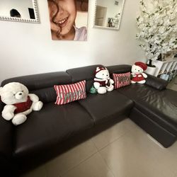 Original Leather Sectional Sofa 