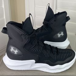 Under Armour Flow Highlight Ace Black/White Volleyball Shoes - (contact info removed) 001 - Women’s Size 12 - New