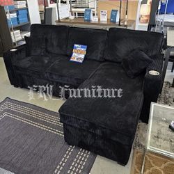 New Black Sofa Bed 