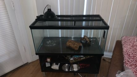 Big Aquarium For Reptiles ! (COMES WITH DOMES AND FOOD)