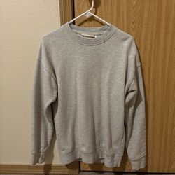 Grey crewneck sweatshirt