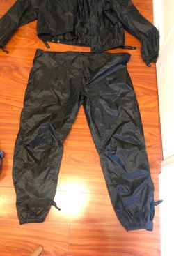 Rain coat and pants motorcycle outfit