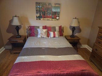 Solid maple double bedroom set