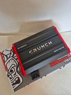 CRUNCH 3500 WATTS MONOBLOCK 1 OHM STABLE BUILT IN CROSSOVER WITH BASS CONTROL CAR AMPLIFIER