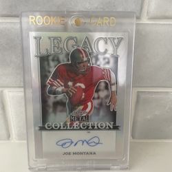 Joe Montana 2024 LEAF Metal Legacy Collection Auto  28/35 Card #BA-JM7