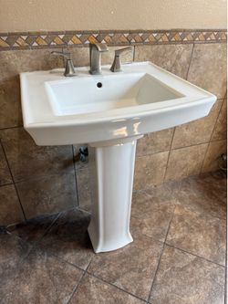 White sink 24 1/2 w 35 t $90