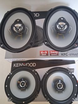 KENWOOD 1 PAIR 6.5 INCH 2 WAY 300 WATTS & 1 PAIR 6×9 3 WAY 400 WATTS CAR SPEAKER