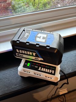 Hart 40v 6 Ah lithium-ion battery and charger (new)