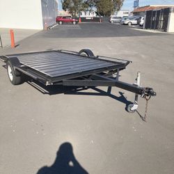 2000 Zimmerman trailer 8’x12’ long trailer with 4 ramps tags and plates up to date