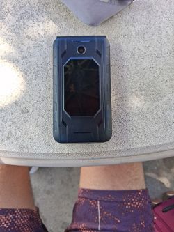 Blu Flip Phone and Charger