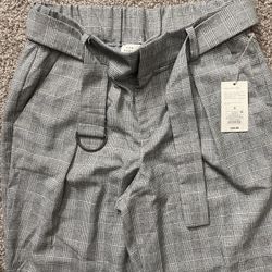Women Dressing Pants Size 8 New With Tags Coloro Gray/black