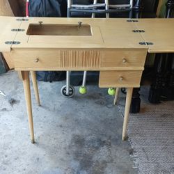 Vintage Sewing Machine Table