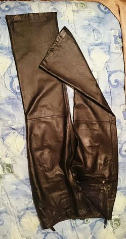 Leather pants, women size 12