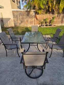 7 pc patio table set