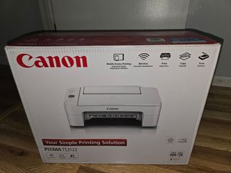 New Canon PIXMA TS3122 Wireless Printer