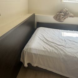 Platform King Bed Frame With Pair Of Night Stands