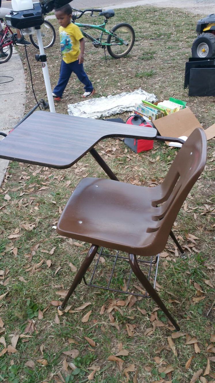 Antique school desk