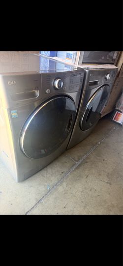 Set front load Steam LG stainless steel w 27 GAS