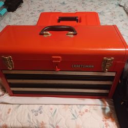 Craftsman tool box with tools, ready for pick up