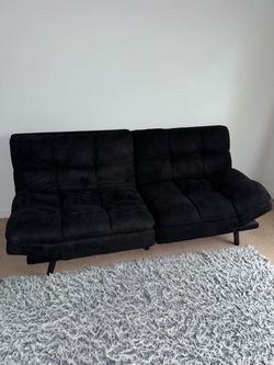 Black Futon Sofa Bed Convertible