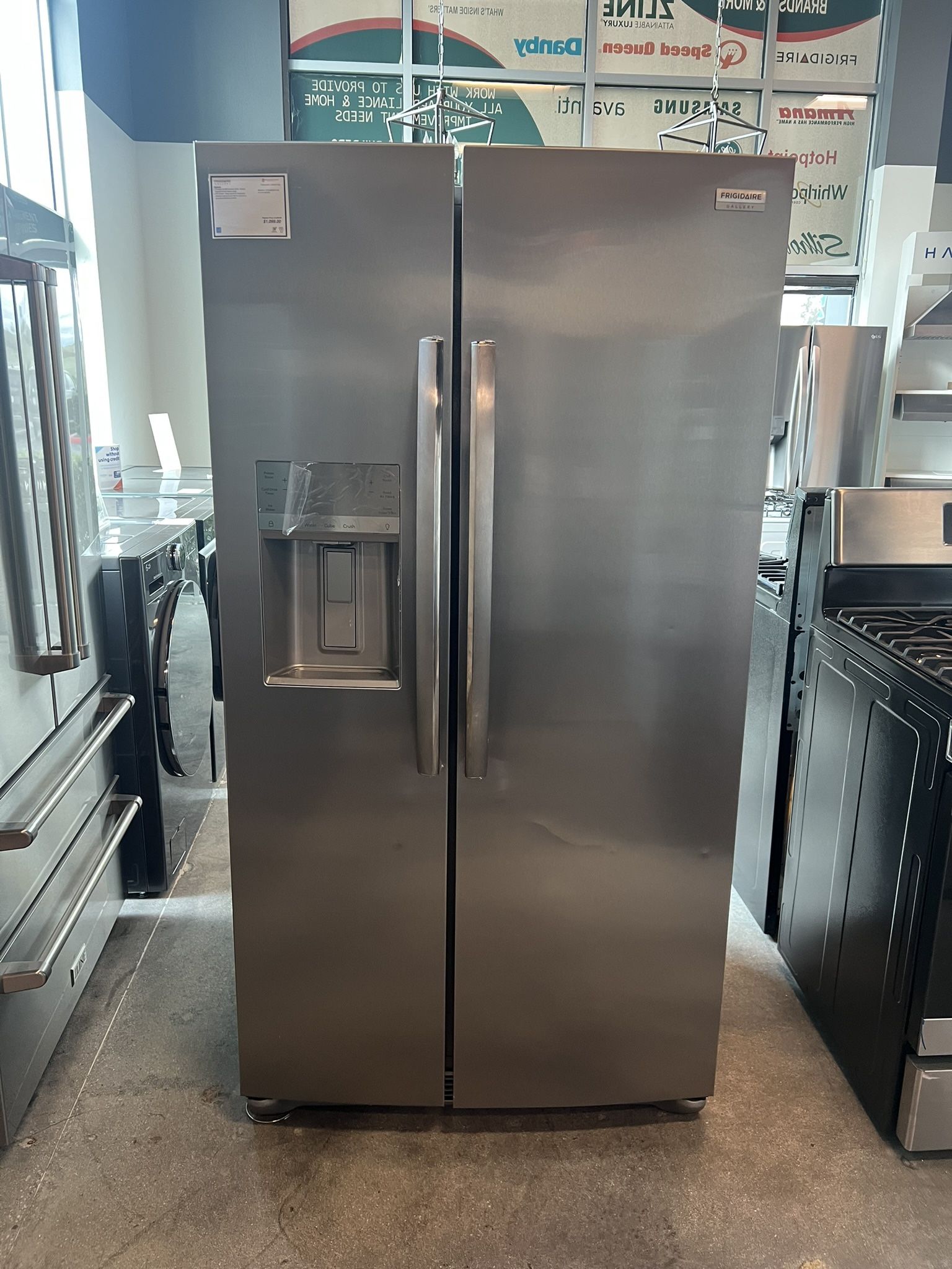 Frigidaire 26cu.ft Side by Side Refrigerator - ‼️FULLY STOCKED‼️