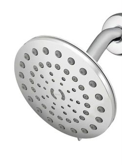 Waterpik 8-Spray Patterns with 1.8 GPM 7 in. Wall Mount Rain Fixed Shower Head in Chrome